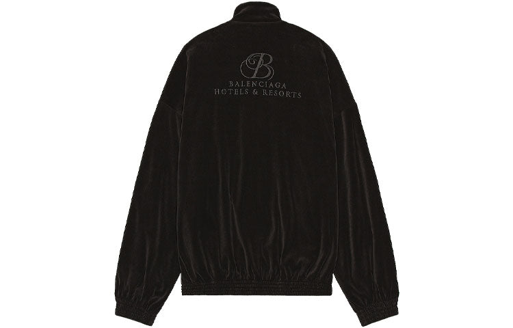 Balenciaga Hotels and Resorts Chenille Jacket 'Black' 659098TKQ121000