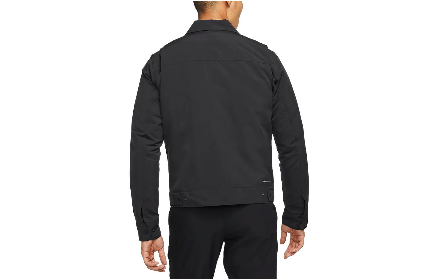 Nike Reversible 21 Lapel Golf Sports Jacket Black DA2858-010