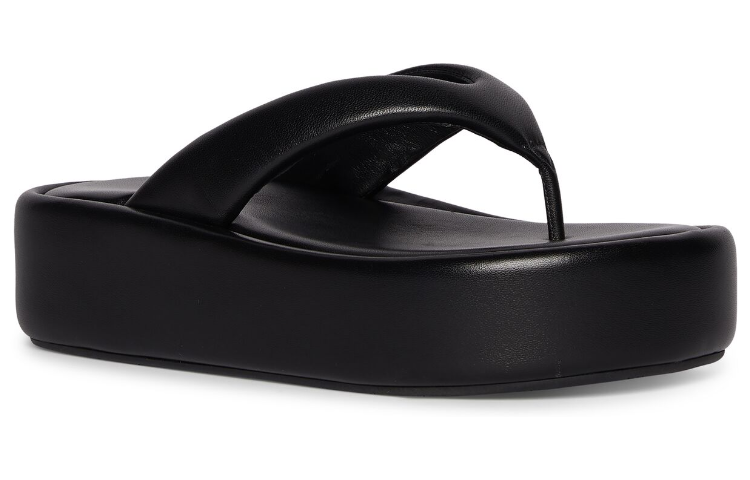 (WMNS) Balenciaga Rise Thong Sandals 'Black' 693549WBDA11090