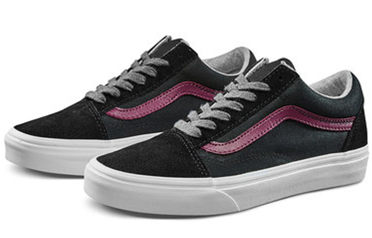 Vans Jersey Lace Old Skool Shoes Black/Red VN0A38G1UNI