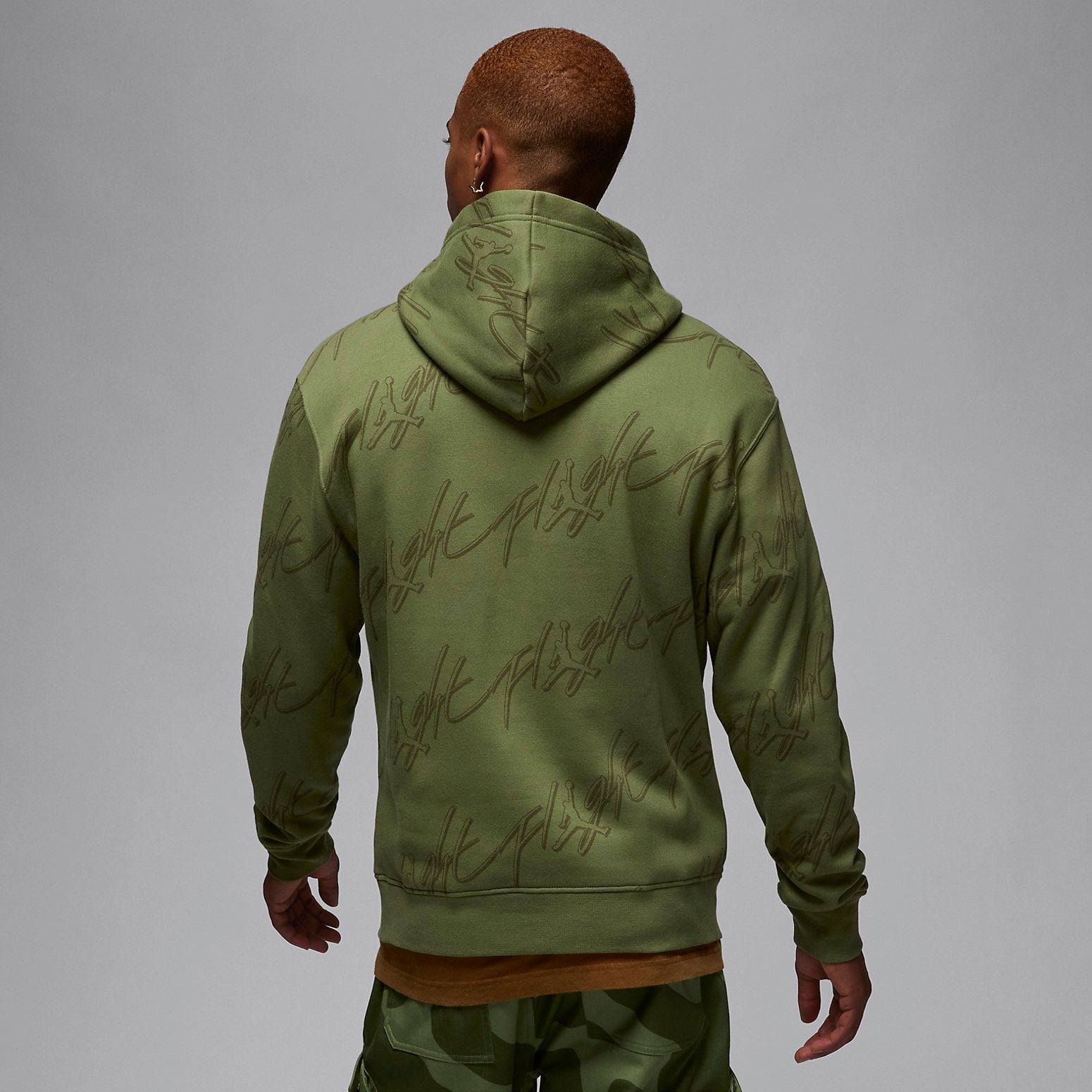 Air Jordan Flight Graphic Fleece Pullover Hoodie 'Green' FB7318-340
