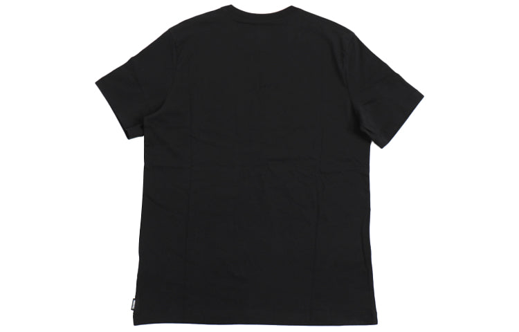 Nike FC Soccer/Football Sports Printing Pattern Round Neck Short Sleeve Black DC0248-010