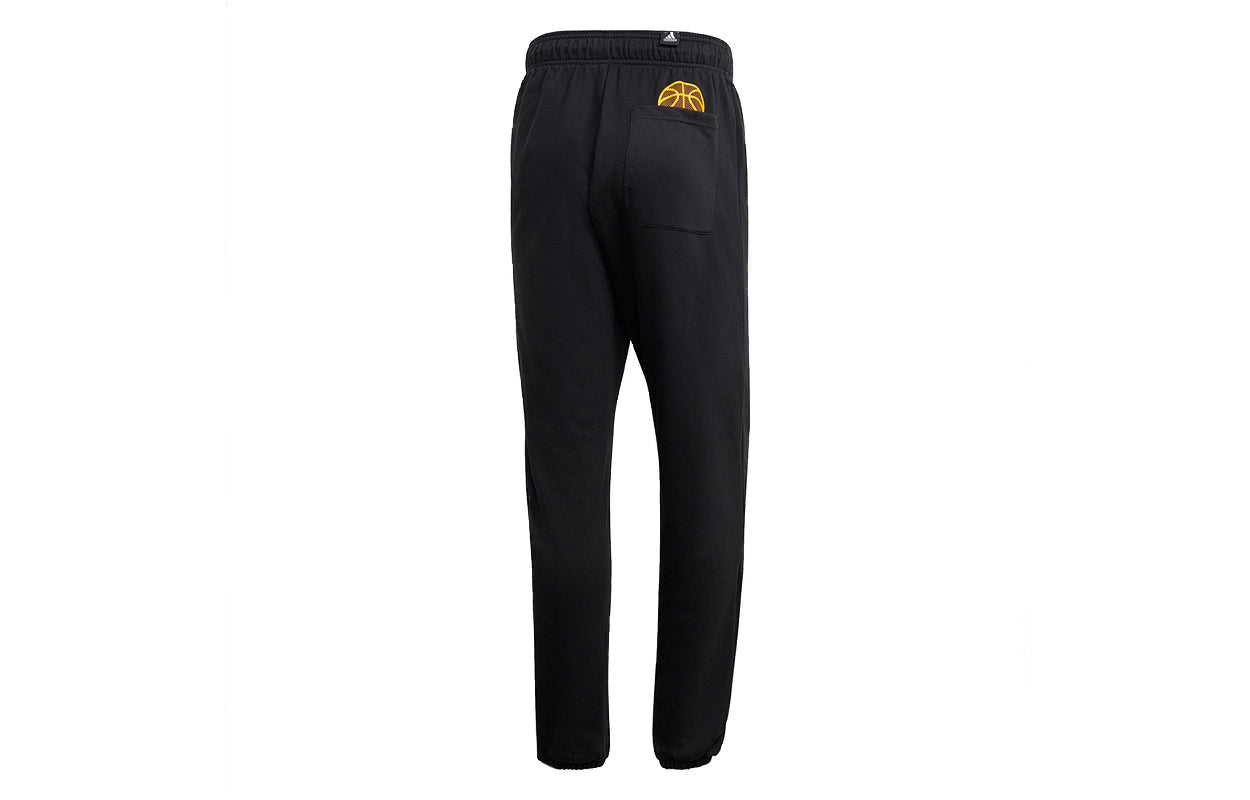 adidas Casual Running Sports Bundle Feet Long Pants Black FS4062