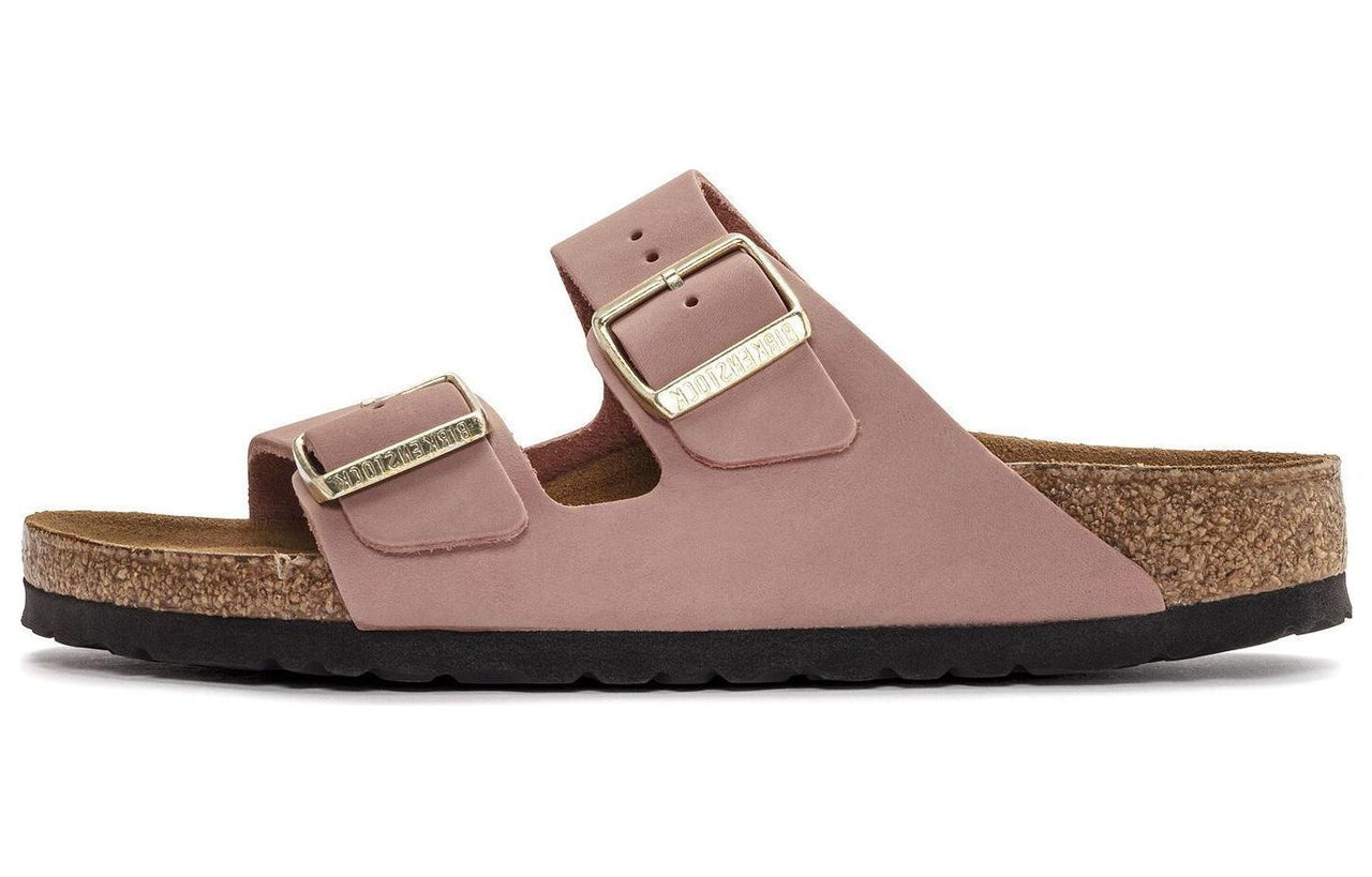 (WMNS) Birkenstock Arizona Soft Footbed Nubuk Leather 'Old Rose' 1024199