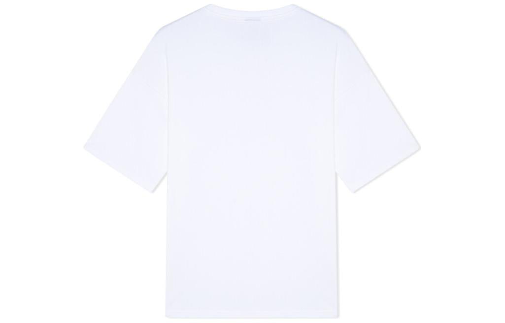New Balance Logo Print T-Shirt Asia Sizing 'White Black' AMT22353-WT
