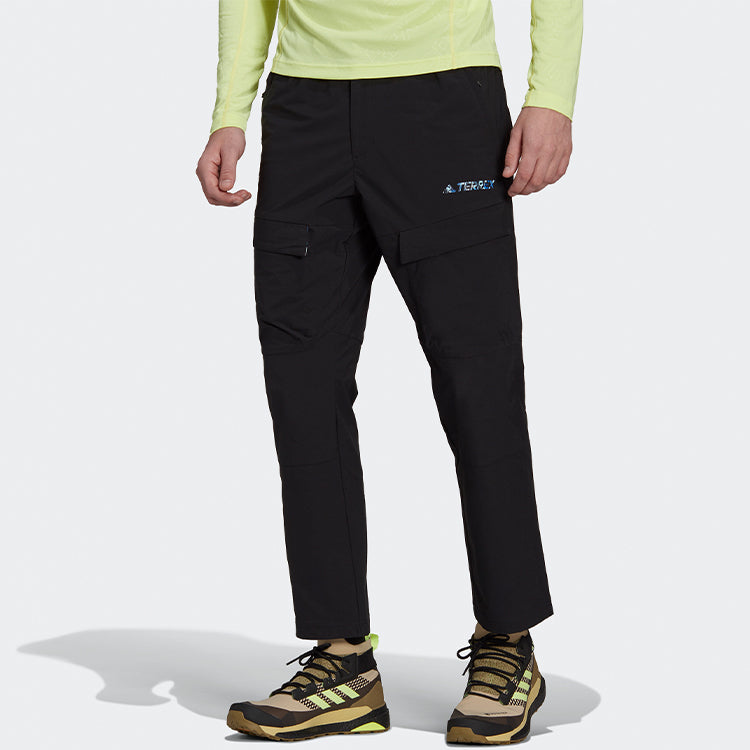 adidas Alphabet Zipper Sports Pants Black GR9972