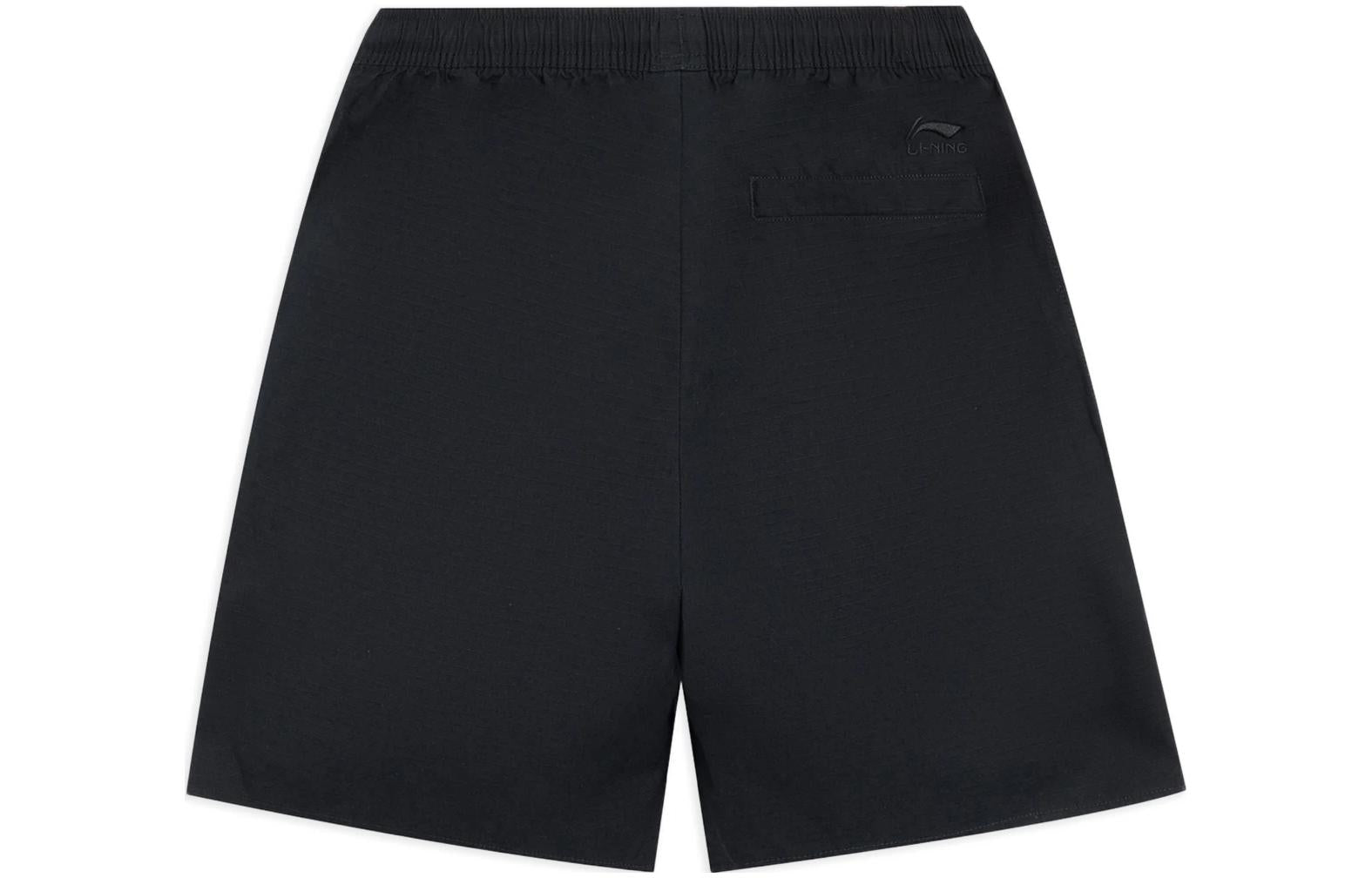 Li-Ning x Disney Embroidered Logo Shorts 'Black' AKSS113-3