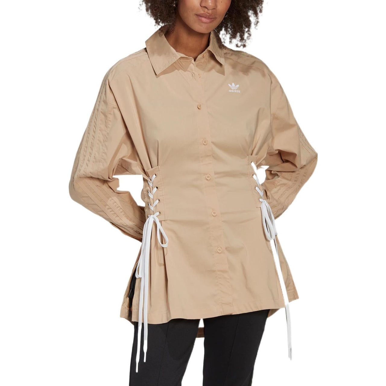 (WMNS) adidas Always Original Shirt Asia Sizing 'Tan' HK5081