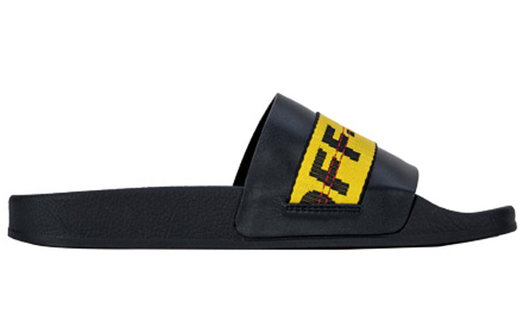 Off-White Industrial Sliders 'Black Yellow' F/W 2019 OMIA088E19C220521060