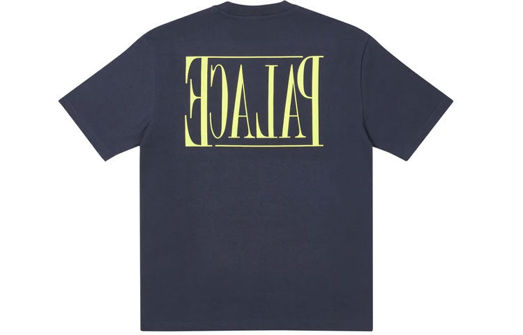 PALACE PE T-SHIRT NAVY Minimalistic Square Alphabet Logo Short Sleeve Unisex Blue P20TS143