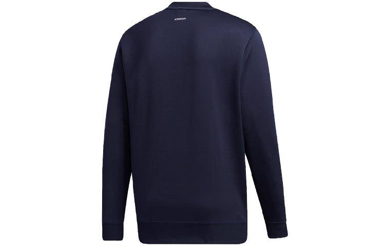 adidas Casual Sports Round Neck Pullover Navy Blue GE0400