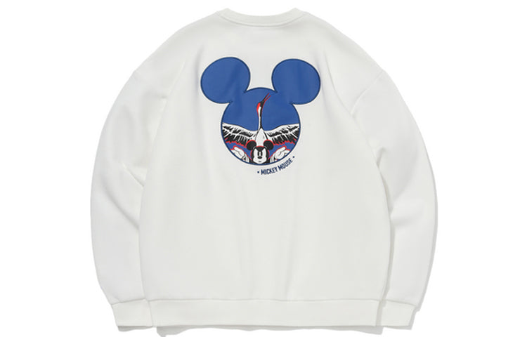 Li-Ning x Disney Crossover Round Neck Pullover Couple Style White AWDQB76-1