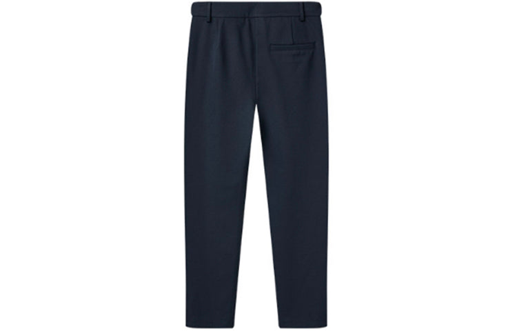 (WMNS) FILA Solid Color Straight Knit Casual Pants Blue F11W121601F-NV