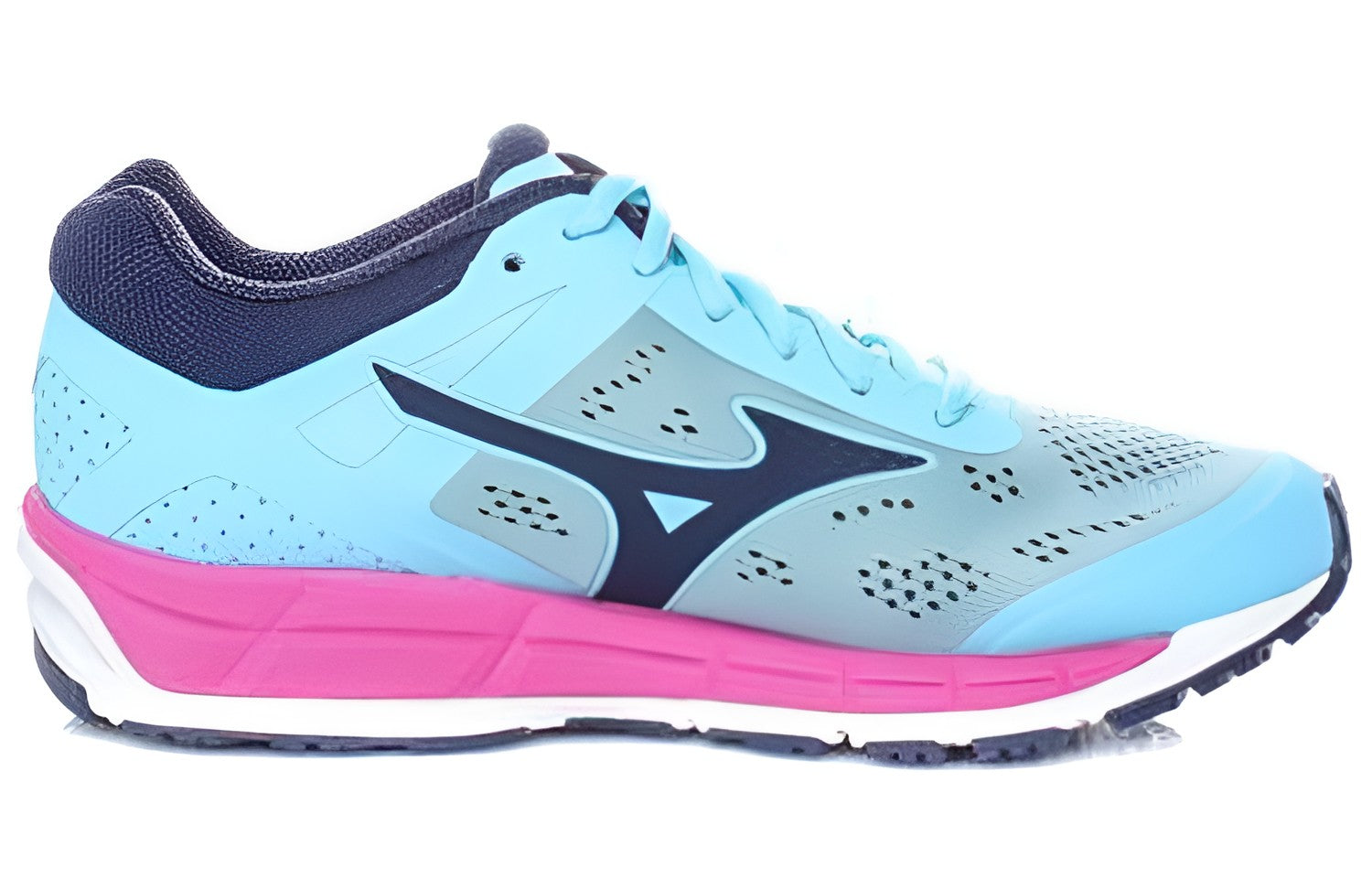 Mizuno Synchro Mx 2 Low Tops Wear-resistant Blue Pink J1GF171918