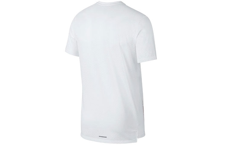 Nike Rise 365 Running Sports Training Round Neck Short Sleeve White AQ9922-100
