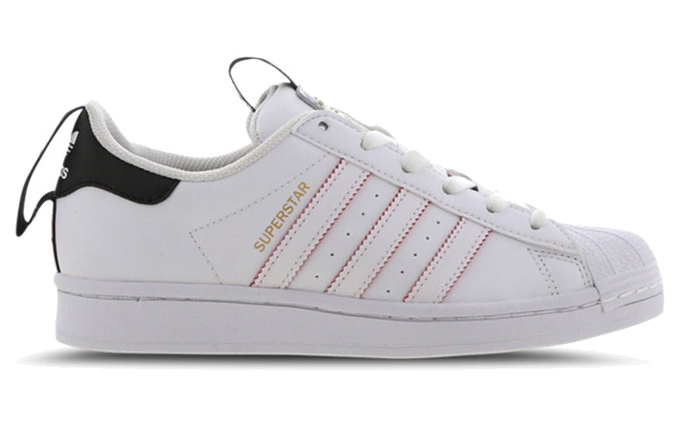 (GS) adidas originals Superstar J 'White Red Black' FW6781