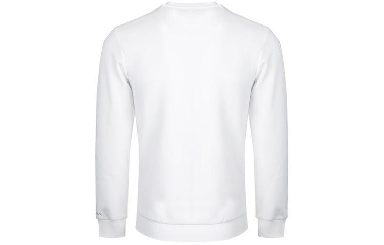 adidas neo M Cs Vrsty Sw Logo Printing Knit Sports Round Neck Pullover White GJ8950