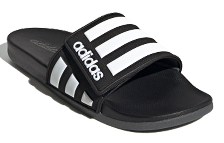 adidas Adilette Comfort ADJ 'Black White' EG1344