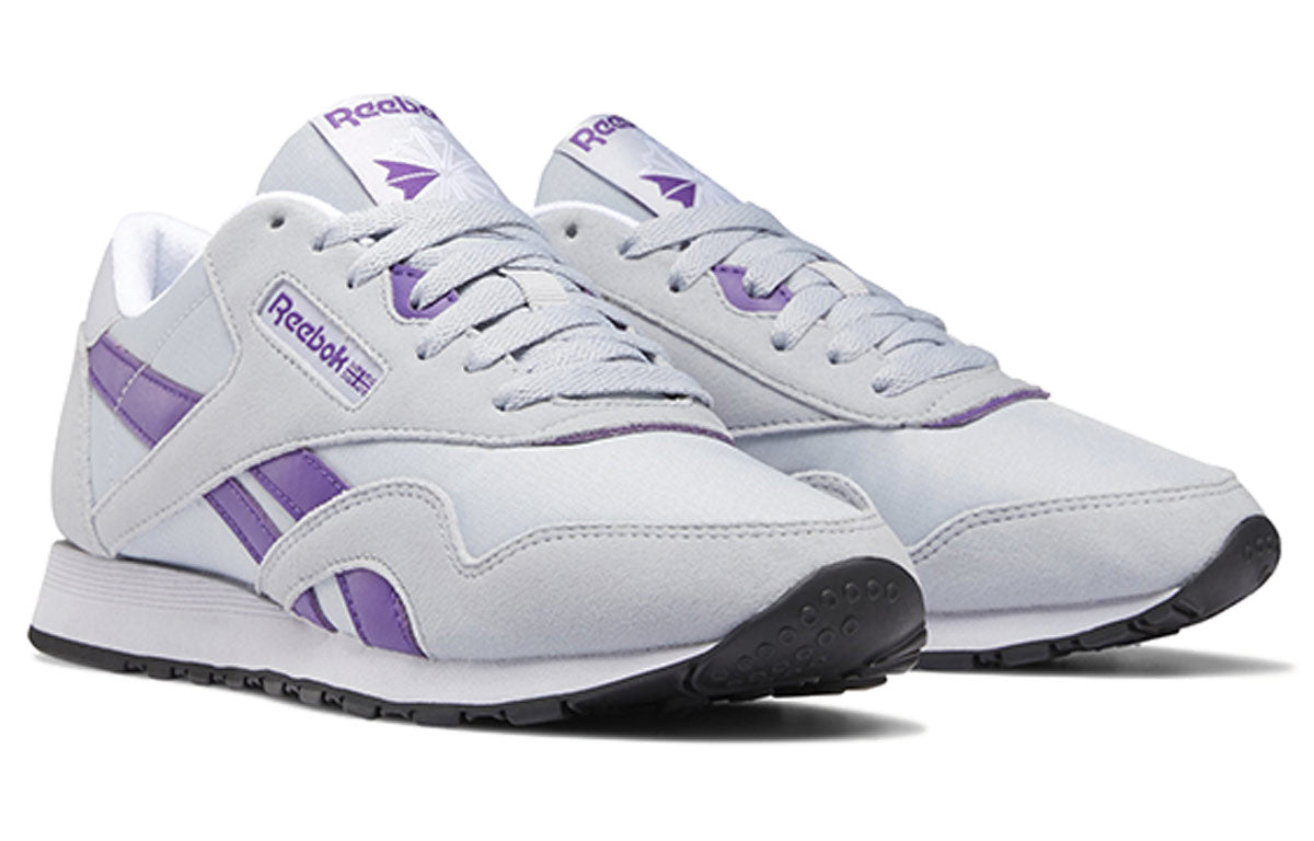 (WMNS) Reebok Classic Nylon Grey/Purple DV7127