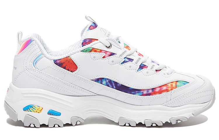 (WMNS) Skechers D'Lites Low-Top Running Shoes White 149015-WMLT