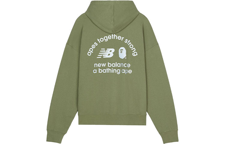 New Balance x A Bathing Ape Hoodie Asia Sizing 'Green' BASW3000-GRX