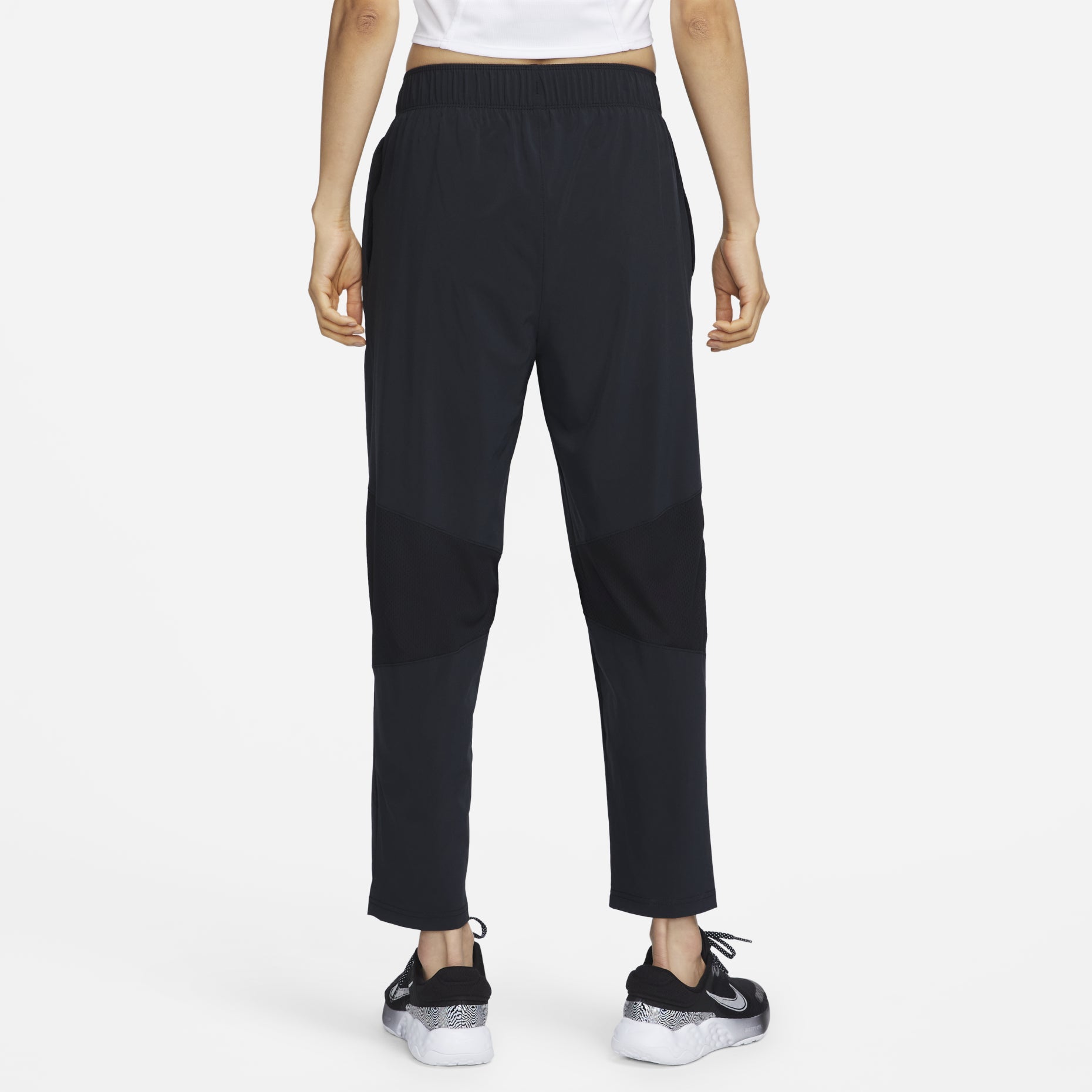 (WMNS) Nike Dri-FIT Fast Mid-Rise 7/8 Running Pants 'Black' FB7030-010