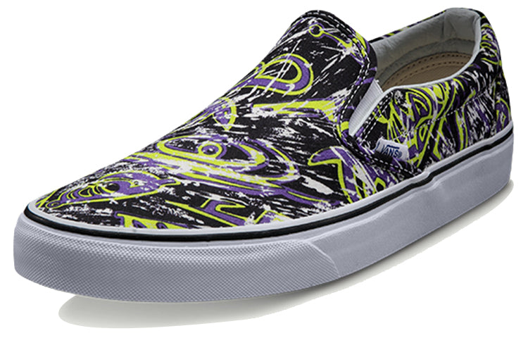 Vans Classic Slip-On Multi-Color 'Black Green Purple' VN0003Z4IX3