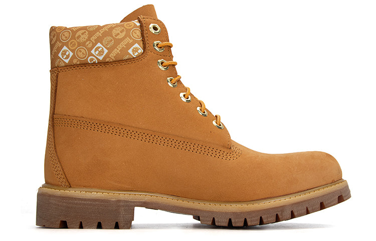 Timberland Premium 6 Inch Waterproof Boots 'Wheat and Logo Print' A2B1X231