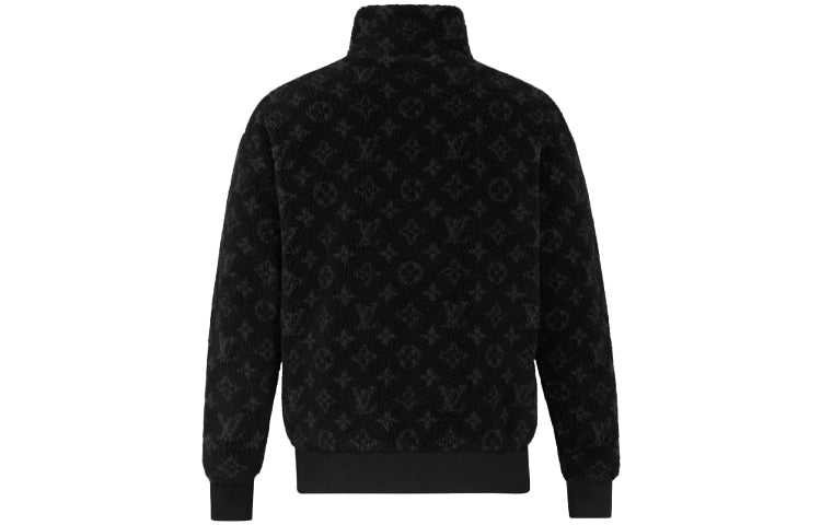 LOUIS VUITTON Monogram Men's Jacket Black 1A8ED2