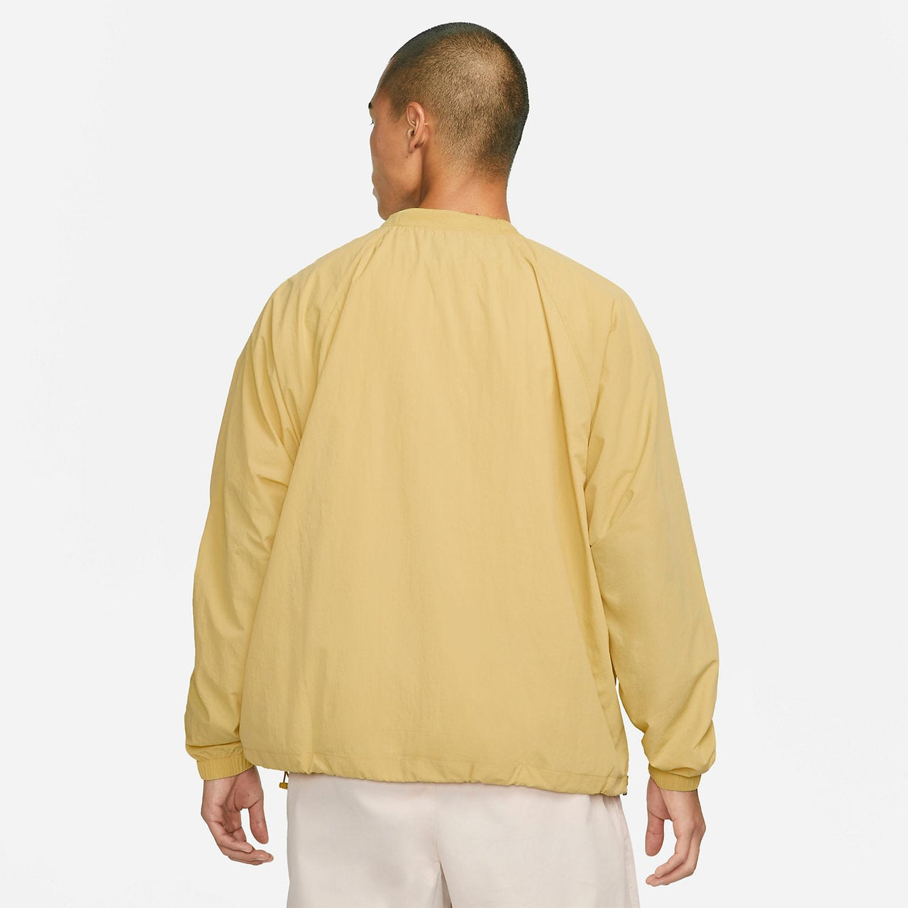 Nike Swoosh Woven Sweater 'Yellow White' DX0661-700