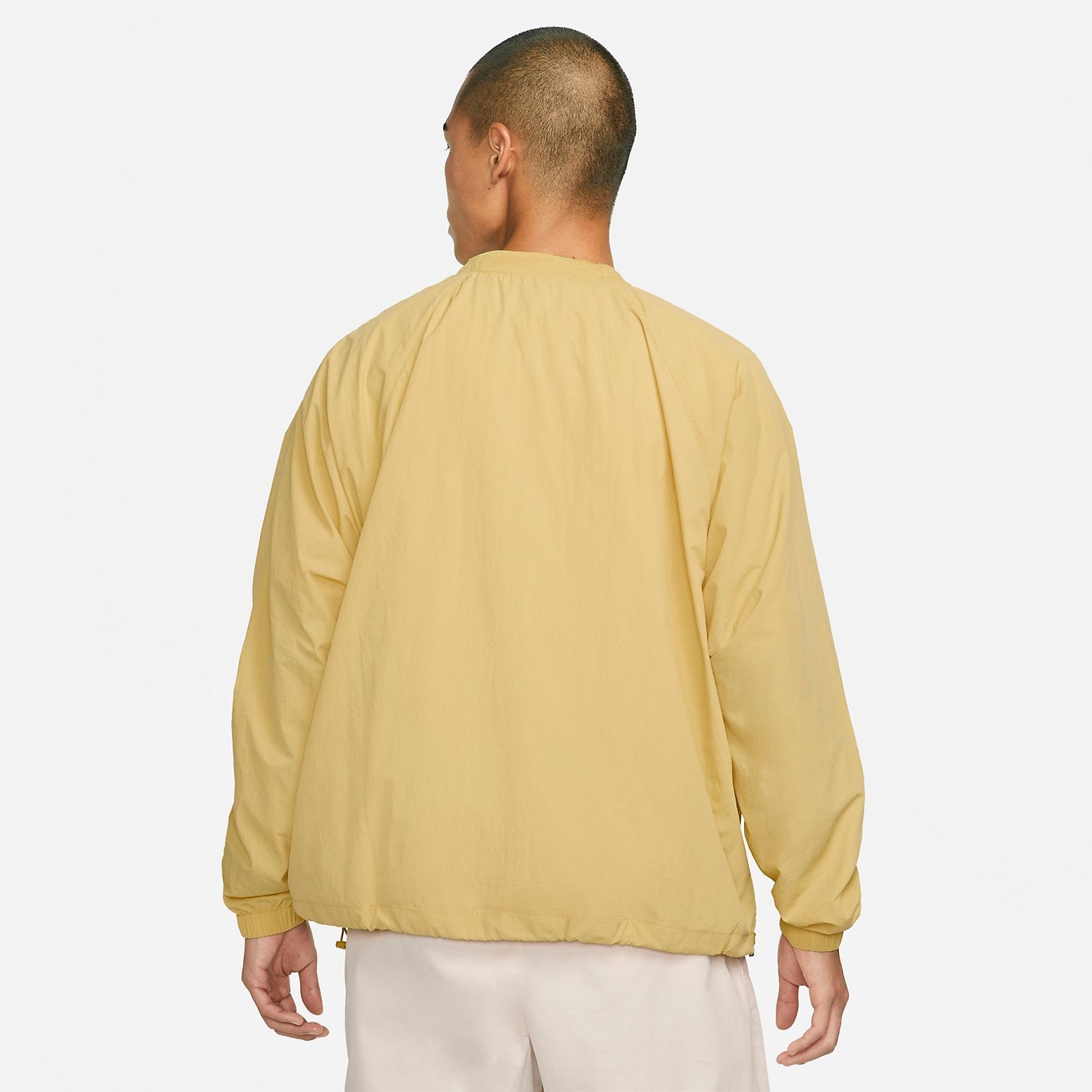 Nike Swoosh Woven Sweater 'Yellow White' DX0661-700