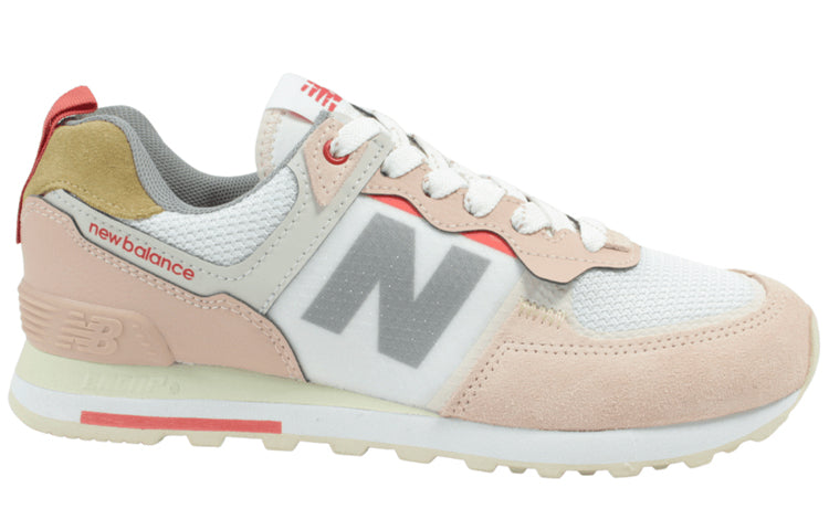 (WMNS) New Balance 574 Series Low Tops Retro Pink White WL574IBR