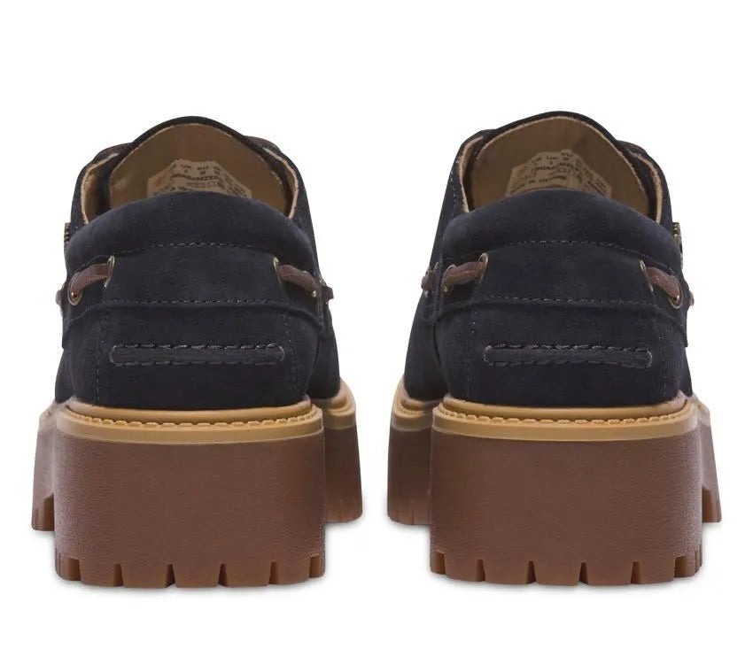 (WMNS) Timberland C.F. STEAD Indigo Suede Stone Street Platform Boat Shoes 'Dark Blue Suede' A62MZ