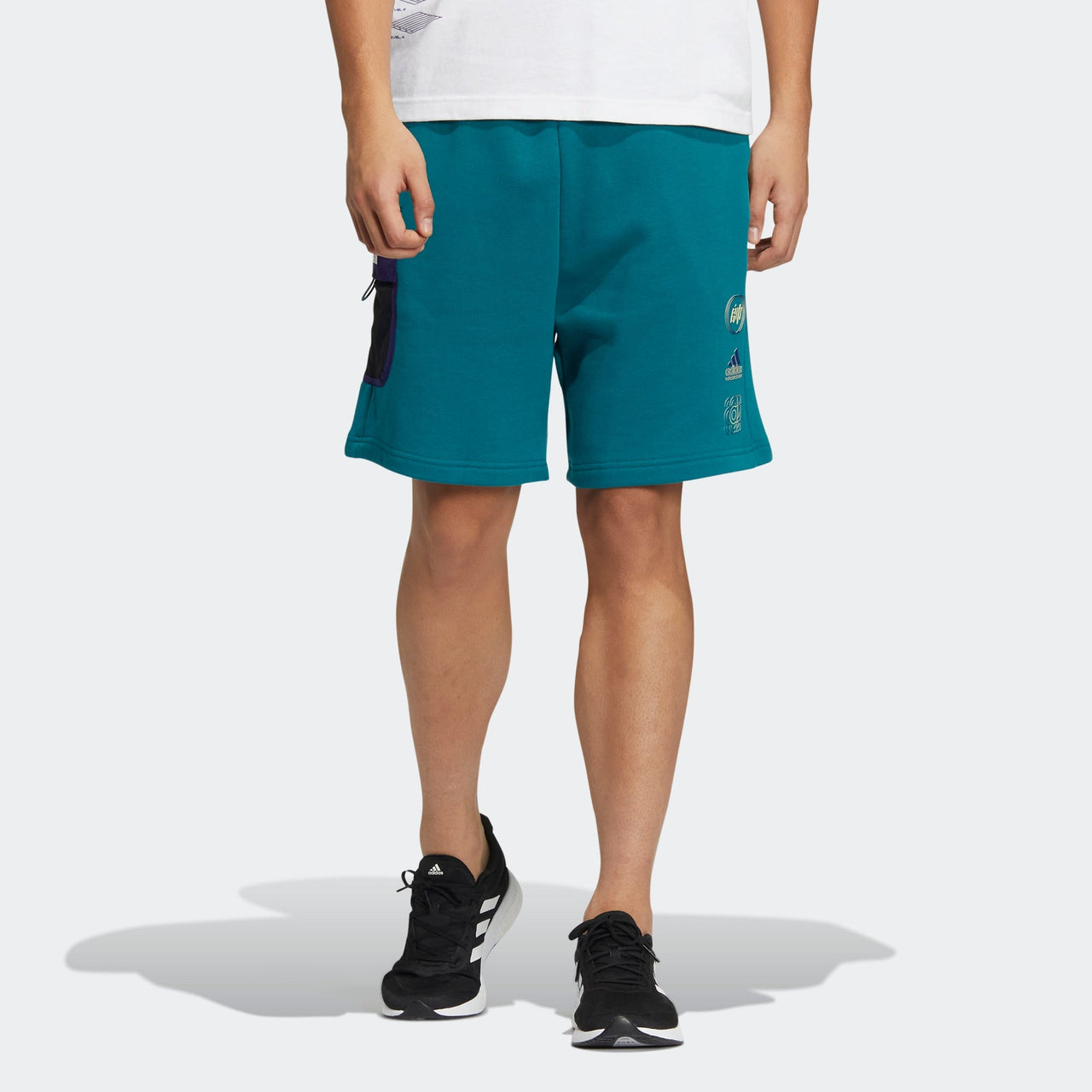 adidas ST Graphic knitted Shorts 'Teal' HE7443
