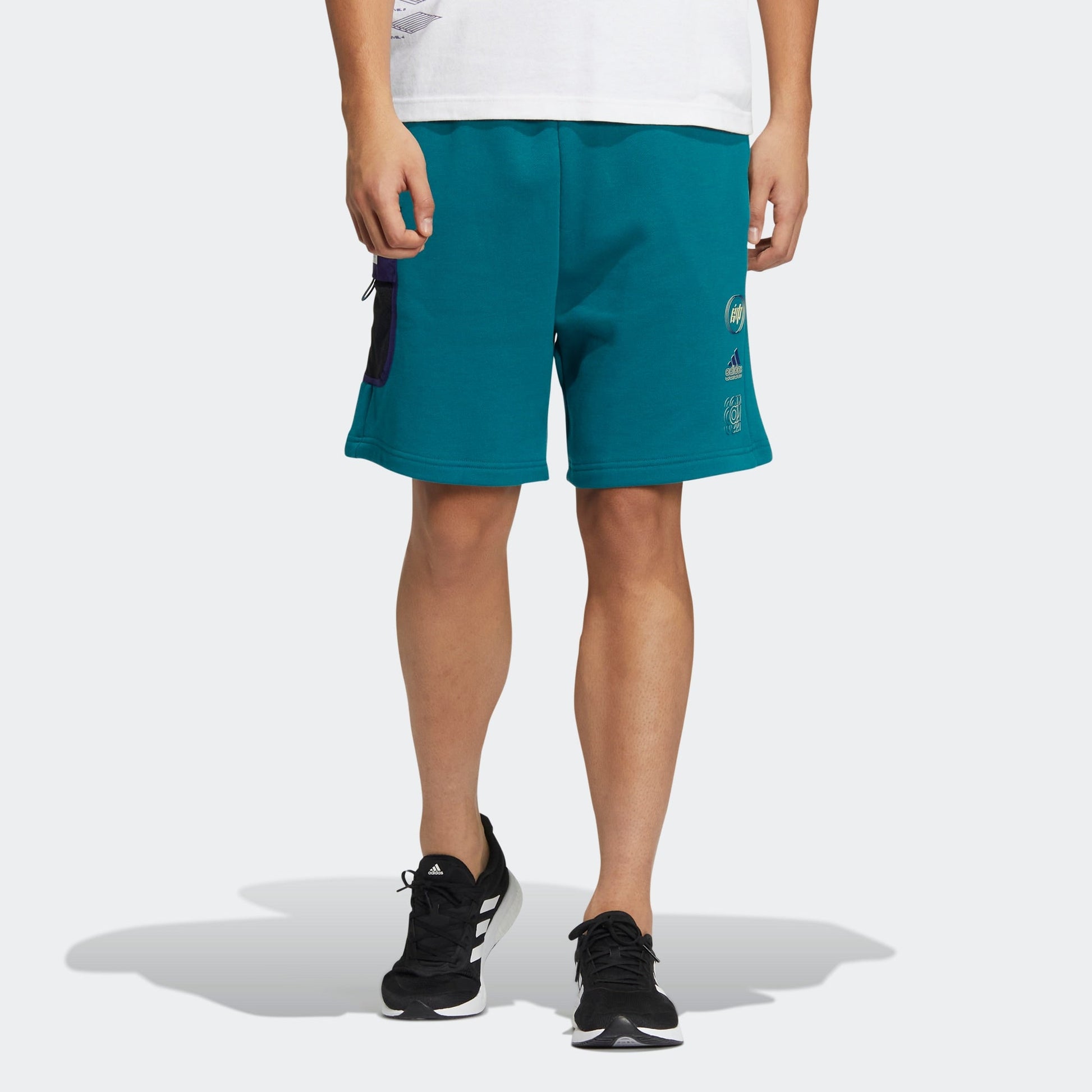 adidas ST Graphic knitted Shorts 'Teal' HE7443