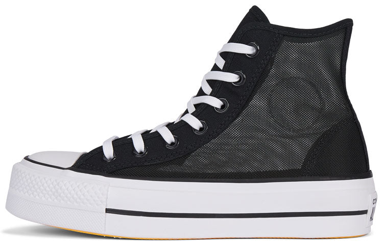 (WMNS) Converse Summer Mesh Platform Chuck Taylor All Star High Top 'Black' 568935C