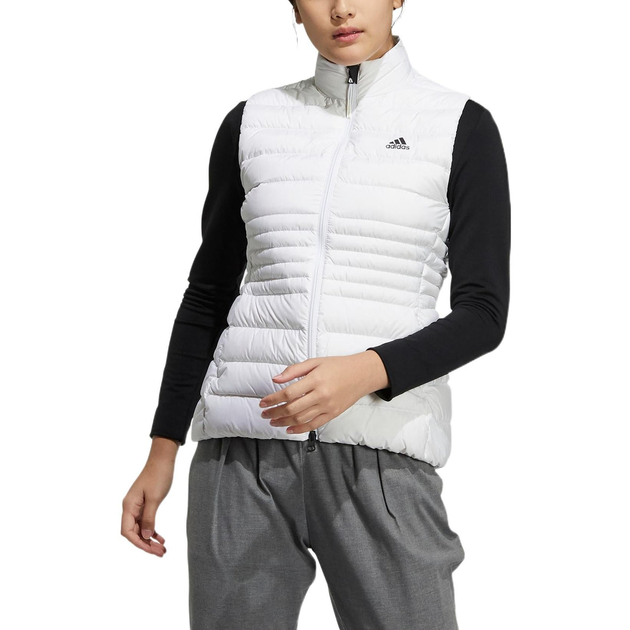 (WMNS) adidas Core Down Vest Asia Sizing 'White' GT3318