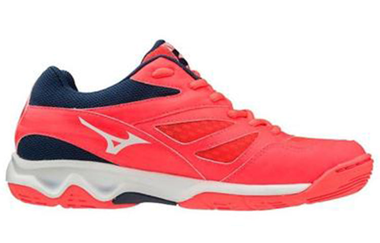 Mizuno Thunder Blade Wear-resistant Volleyball Shoes Red Blue V1GC177001