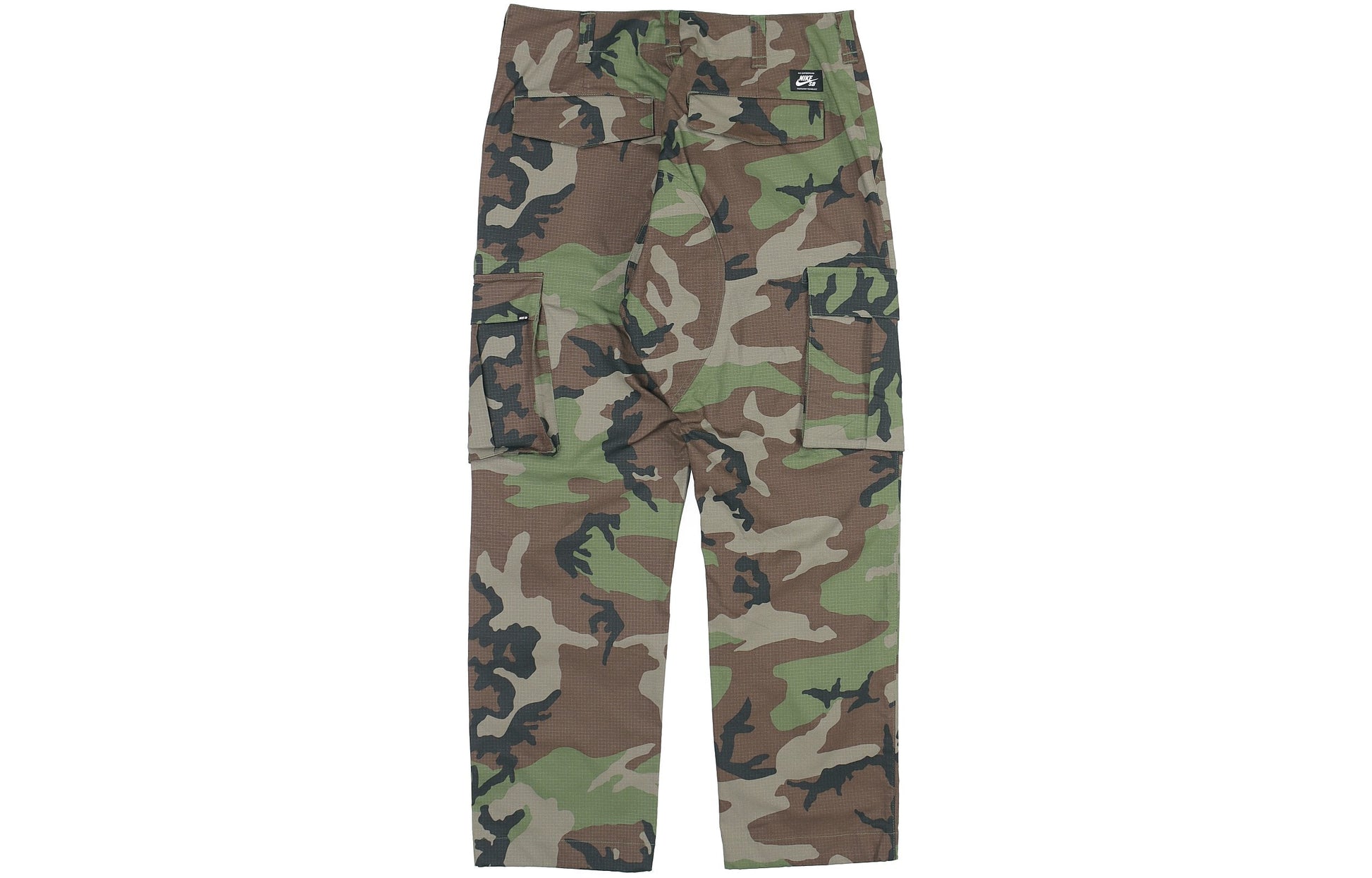 Nike SB Skateboard Flex FTM Camo Skate Pants Medium olive AT3493-222