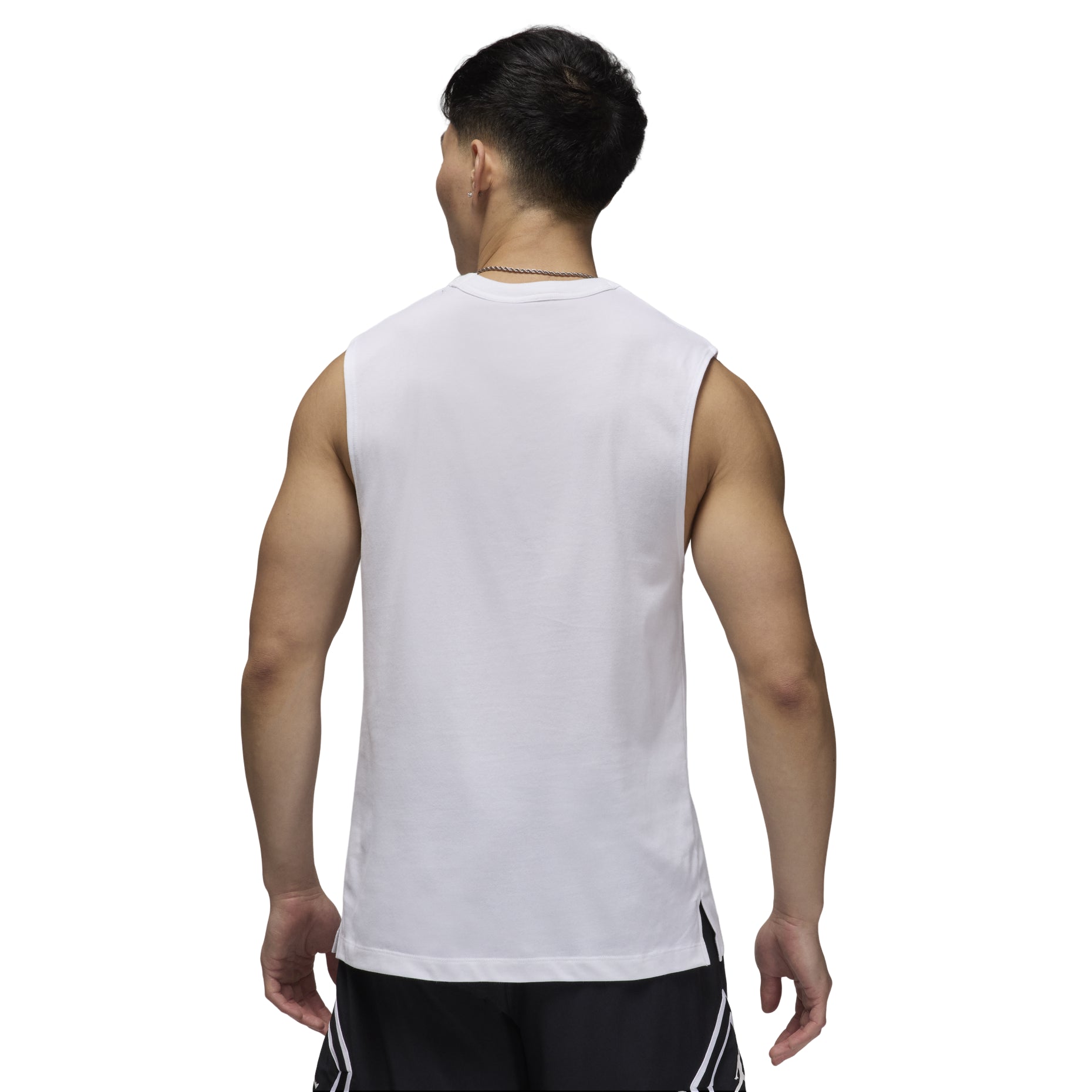 Air Jordan Sport Dri-FIT Sleeveless Top Asia Sizing 'White Black' FN5857-100