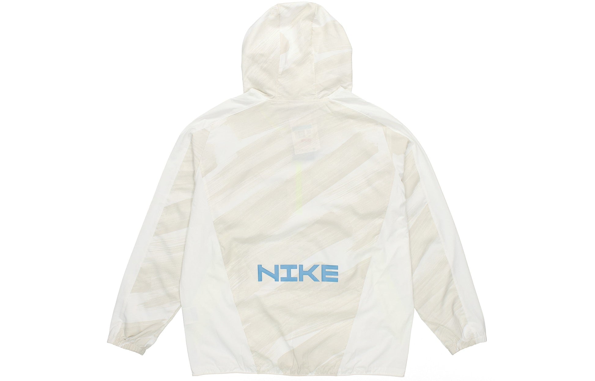 Men's Nike Dri-fit Sport Clash Hooded Half Zipper Athleisure Casual Sports Pullover Jacket Autumn Creamy White DD1724-100