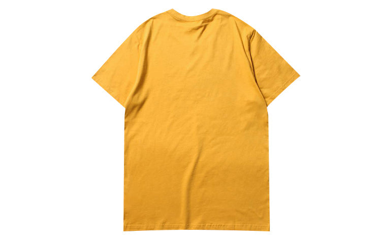 Vans Off The Wall Classic Printing Short Sleeve Couple Style Yellow VN0A4MM750X