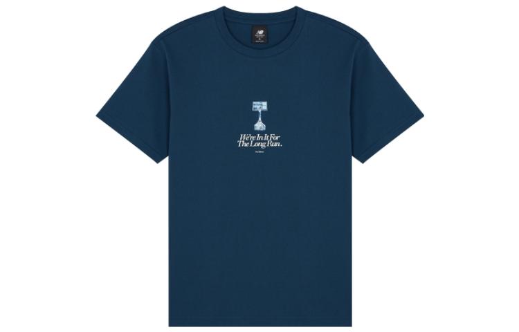 New Balance x ANB Brand Tee Asia Sizing 'Blue White' AMT22377-BGV