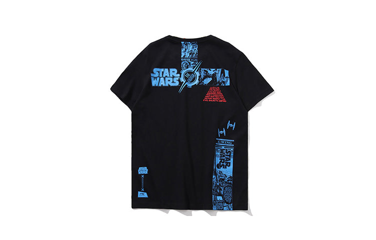 Li-Ning Star War Series Anime Alphabet Printing Short Sleeve Black AHSP739-2