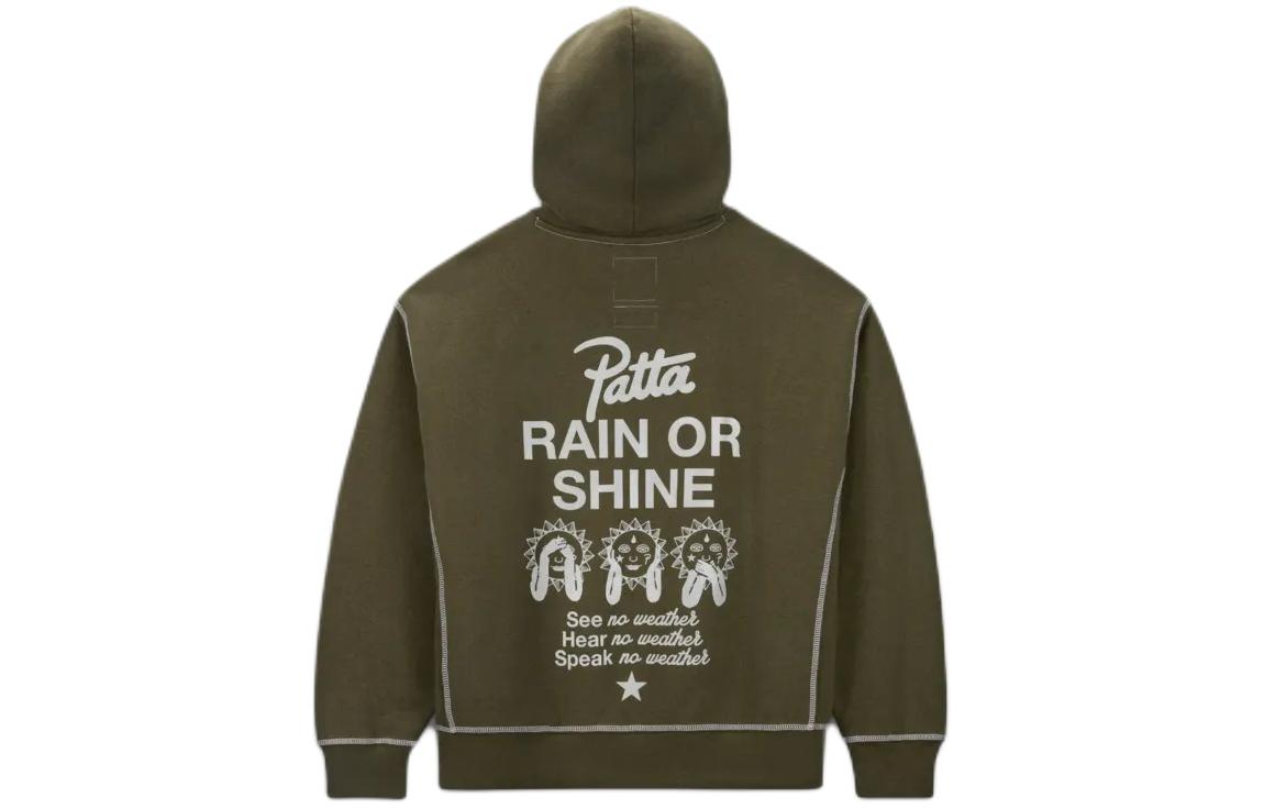 Converse x Patta Gold Standard Hoodie Asia Sizing 'Utility Green Heather' 10026928-316