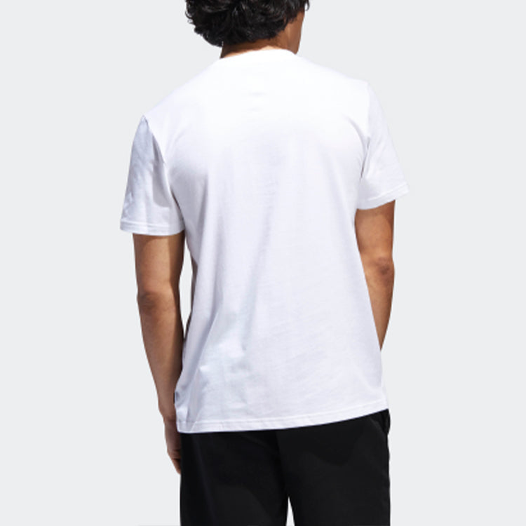 adidas originals Nehalem Tee Printing Alphabet Short Sleeve White DU8387