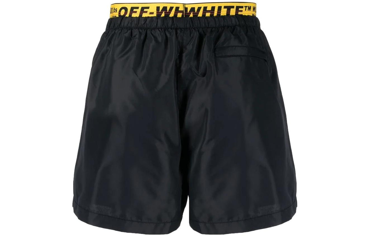 Off-White Classic Industrial logo-trim Swim Shorts OMFA014C99FAB0011018