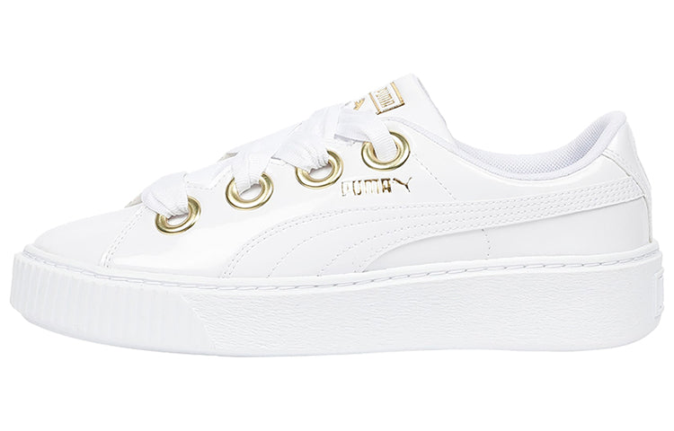 (WMNS) PUMA Platform Kiss Patent 'White Gold' 366012-02