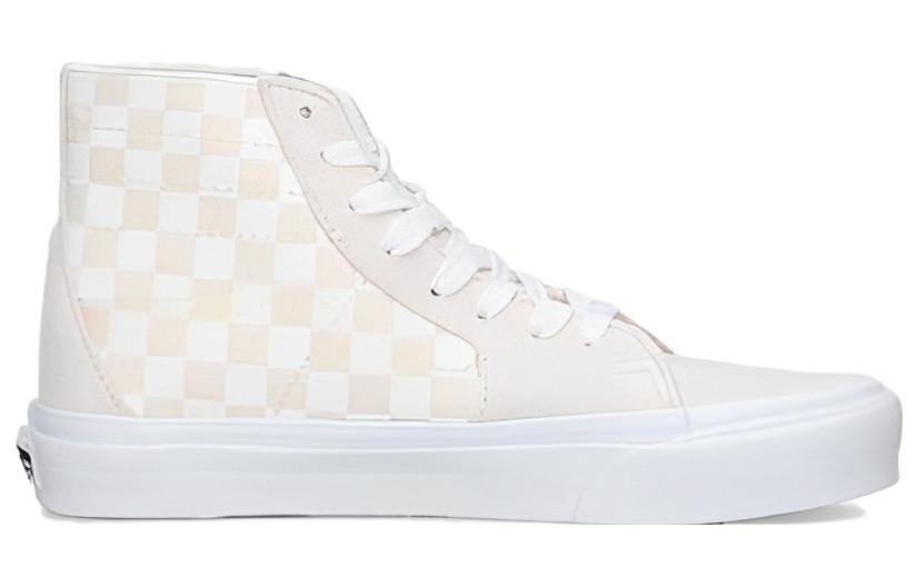 Vans Crystal Sidestripe Sk8-Hi Tapered Shoe 'White Checkerboard' VN0A7Q62C13