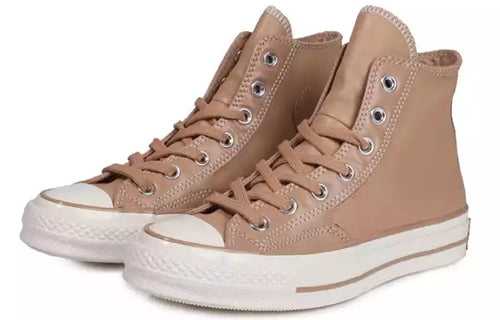 Converse Chuck 70 Hi High Top Leather Champagne Tan 163328C